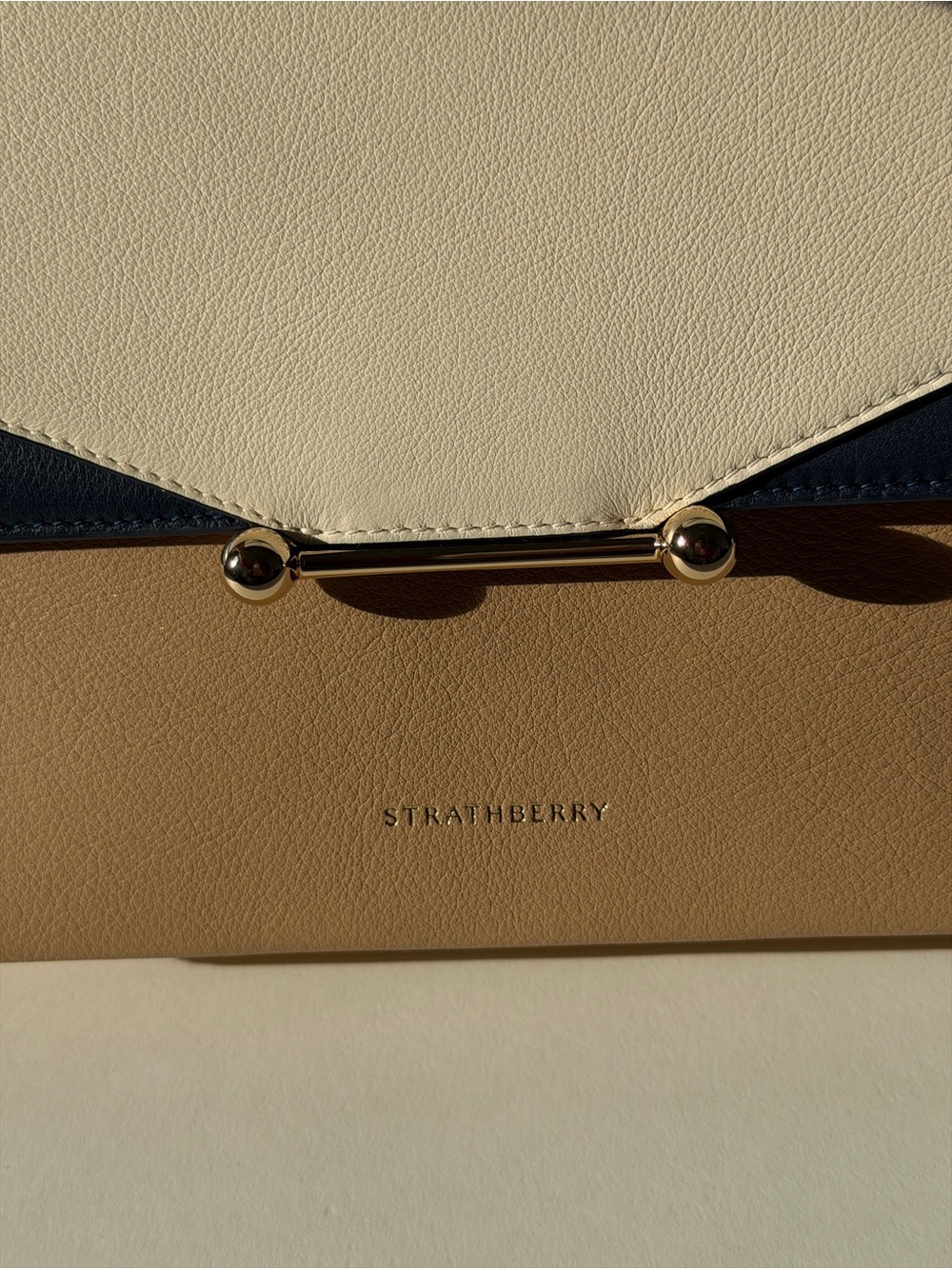 NEW IN BOX Strathberry Trinity Leather Tri-Colour Bag - Picture 4 of 16